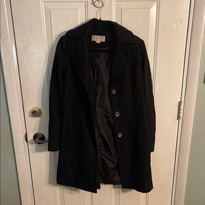 MICHAEL Michael Kors Black Trench Coat Classic Design